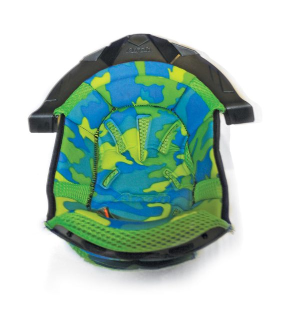 Airoh Twist Centre Pads Yellow/Blue