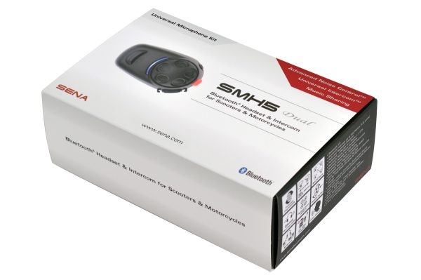 Sena SMH5D-10 Bluetooth Unit Scooters & M/Cs Uni Microphone Kit Dual Pack