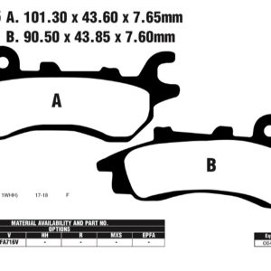 EBC Brake Pads FA716