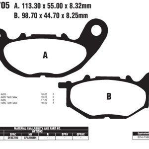 EBC Brake Pads SFA705HH