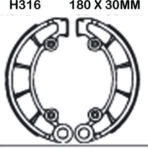 EBC Brake Shoes H316
