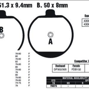 EBC Brake Pads FA073