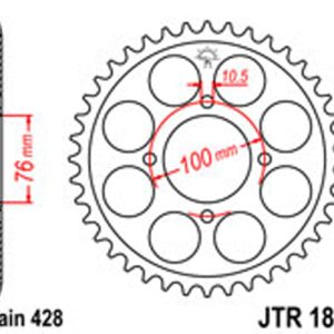 JT Rear Sprockets R/W 1806-47 SUZ [803]