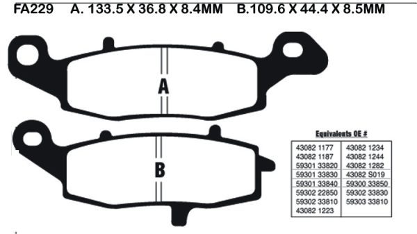 EBC Brake Pads FA229HH