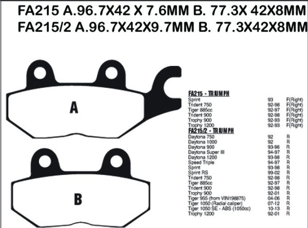 EBC Brake Pads FA215HH