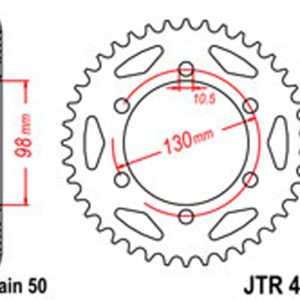 JT Rear Sprockets R/W 482-47