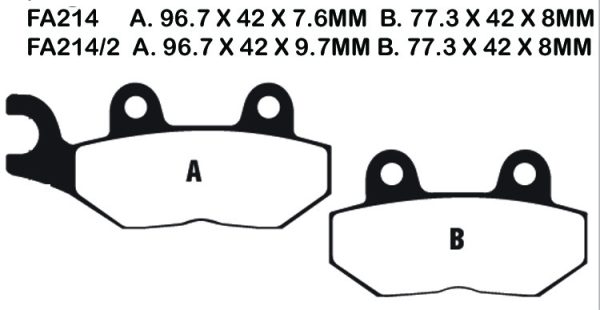 EBC Brake Pads FA214/2