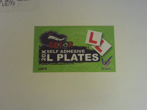 L Plates Self Adhesive [Pack 20]