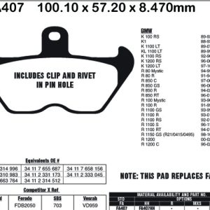 EBC Brake Pads FA407
