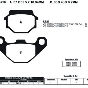 EBC Brake Pads FA372R