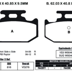 EBC Brake Pads FA428TT