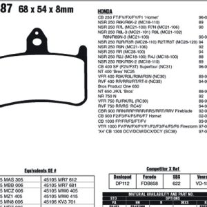EBC Brake Pads EPFA187HH