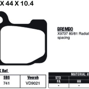 EBC Brake Pads EPFA295HH