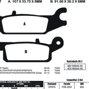 EBC Brake Pads FA443TT