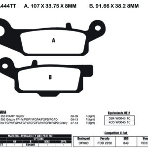 EBC Brake Pads FA444R-SPECIAL ORDER