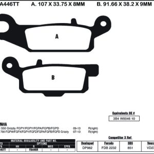 EBC Brake Pads FA446TT