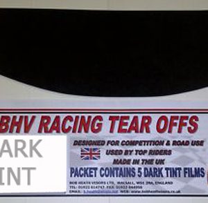 Bob Heath Tear Offs Dark Tint Universal Pack of 5 [TOVWFKK]