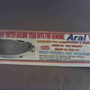 Bob Heath Tear Offs Light Tint Arai Pack of 5 [TOVALK]