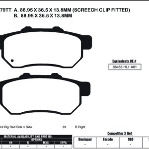 EBC Brake Pads FA479TT-SPECIAL ORDER