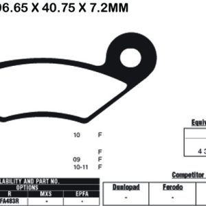 EBC Brake Pads FA483TT-SPECIAL ORDER