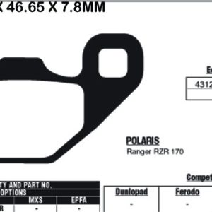 EBC Brake Pads FA489R-SPECIAL ORDER