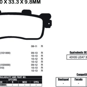 EBC Brake Pads SFA498HH