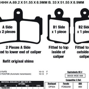 EBC Brake Pads FA499/4HH