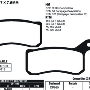 EBC Brake Pads FA462R-SPECIAL ORDER