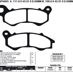 EBC Brake Pads SFA603HH