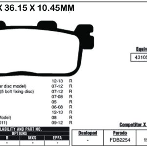 EBC Brake Pads SFA607HH