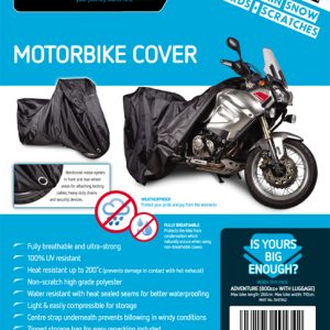 Spada Motorcycle Cover-Adventure [800cc+ c/w Luggage]