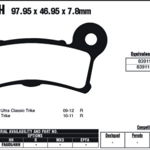 EBC Brake Pads FA605/4V