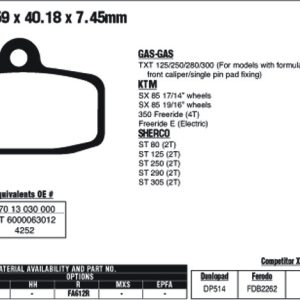 EBC Brake Pads FA612TT