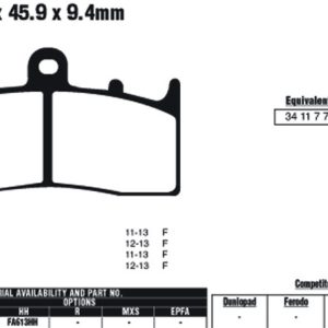 EBC Brake Pads FA613HH