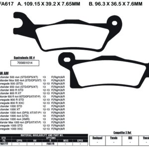 EBC Brake Pads FA617R