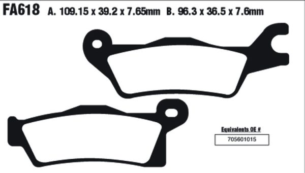 EBC Brake Pads FA618R