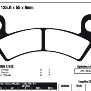 EBC Brake Pads FA610R-SPECIAL ORDER