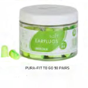 Moldex Pura-Fit To Go Earplugs [50 Pairs Tub]