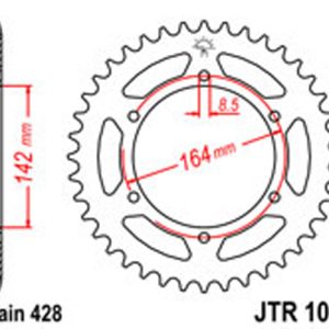 JT Rear Sprockets R/W 1067-52