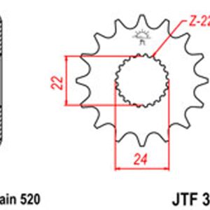 JT Gear Box Sprockets G/B 394-11 Aprilia