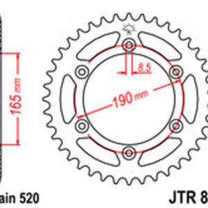 JT Rear Sprockets R/W 896-52 Husqvarna/KTM