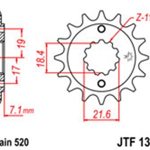 JT Gear Box Sprockets G/B 1321-14 [2067]