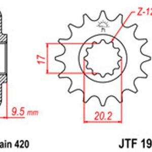 JT Gear Box Sprockets G/B 1906-13