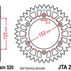 JT Rear Sprockets R/W 210-53SC Alloy S/O