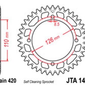 JT Rear Sprockets R/W 1465-46SC Alloy