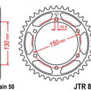 JT Rear Sprockets R/W 859-40 YAM [860] S/O
