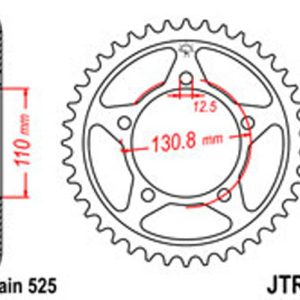 JT Rear Sprockets R/W 7-45