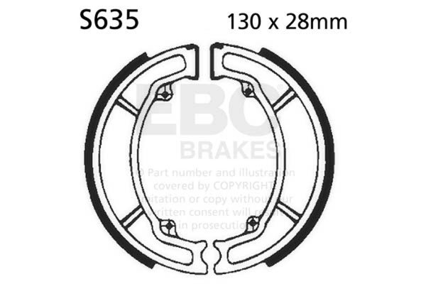 EBC Brake Shoes S635-SPECIAL ORDER