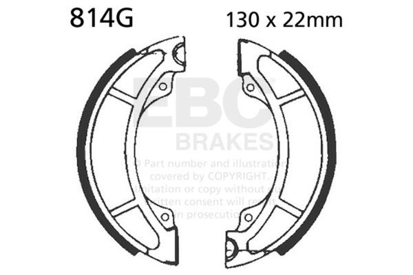 EBC Brake Shoes 814G-SPECIAL ORDER
