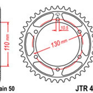 JT Rear Sprockets R/W 479-48 [241]
